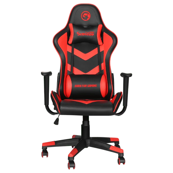SILLA GAMING MARVO CH-106 BK NEGRO ALMOHADA CABEZA Y ZONA LUMBAR ROTACION 360° RECLINACION 180° CARGA MAXIMA 150 KG GARANTIA 12 MESES 3