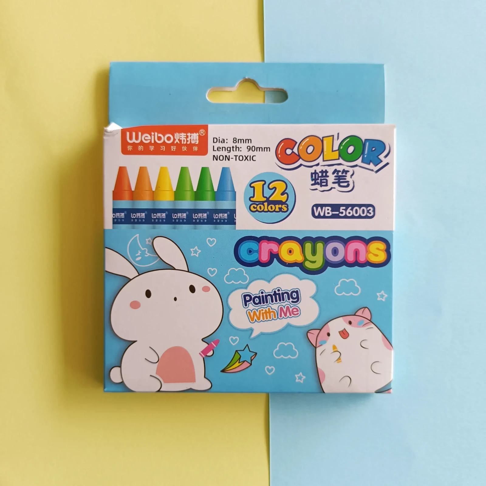 CAJA CRAYOLA WEIBO CORTA X12