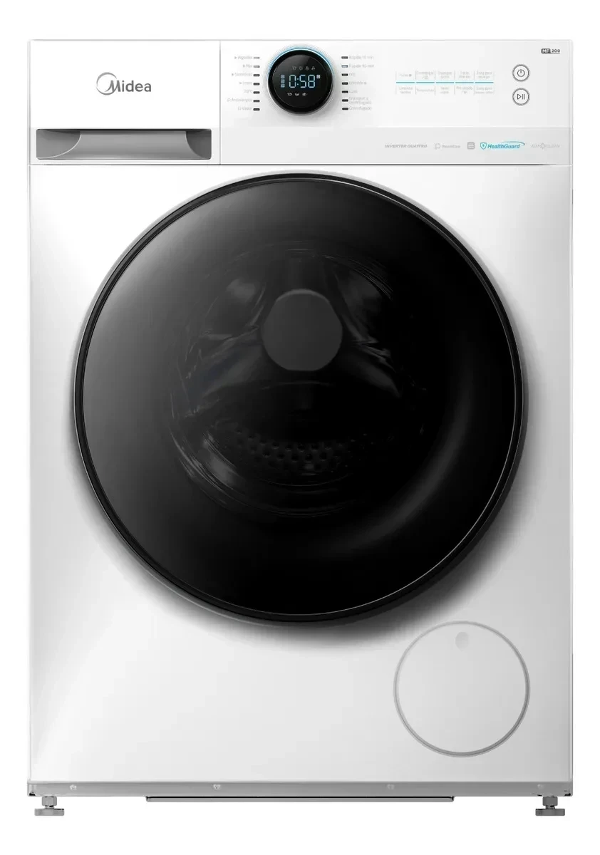 Lavarropas Midea Inverter Smart 8kg Mf200w80wb/w-a1- Blanco