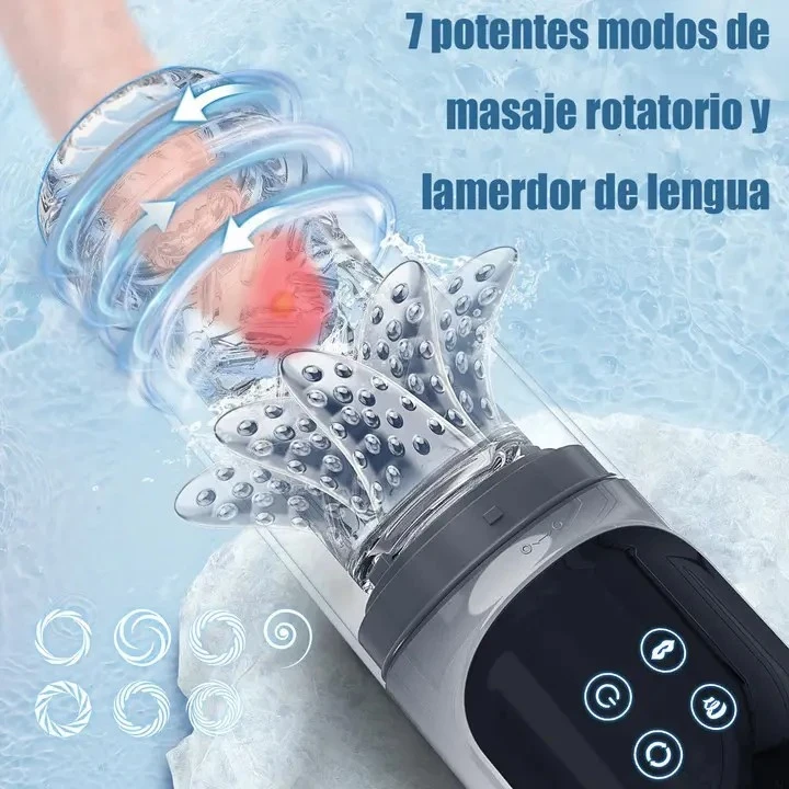 Masturbador Telescópico Automático con Succión 3