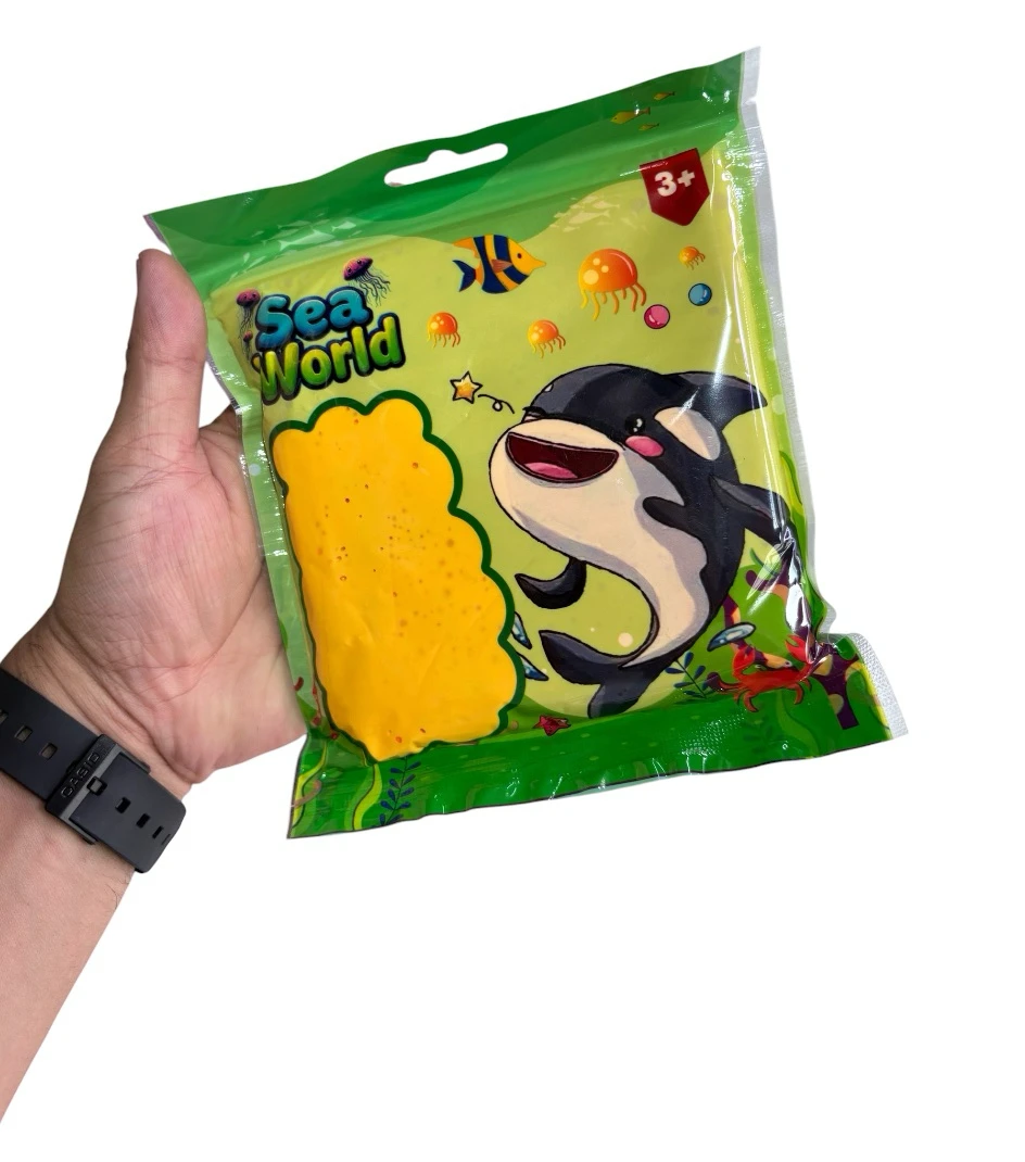 Paquete de 12 Sobres de Foamy Moldeable 'Sea World' con Animales Marinos 4