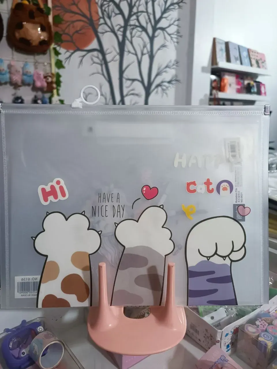 Carpeta tipo sobre. PATITA GATO KAWAII 4
