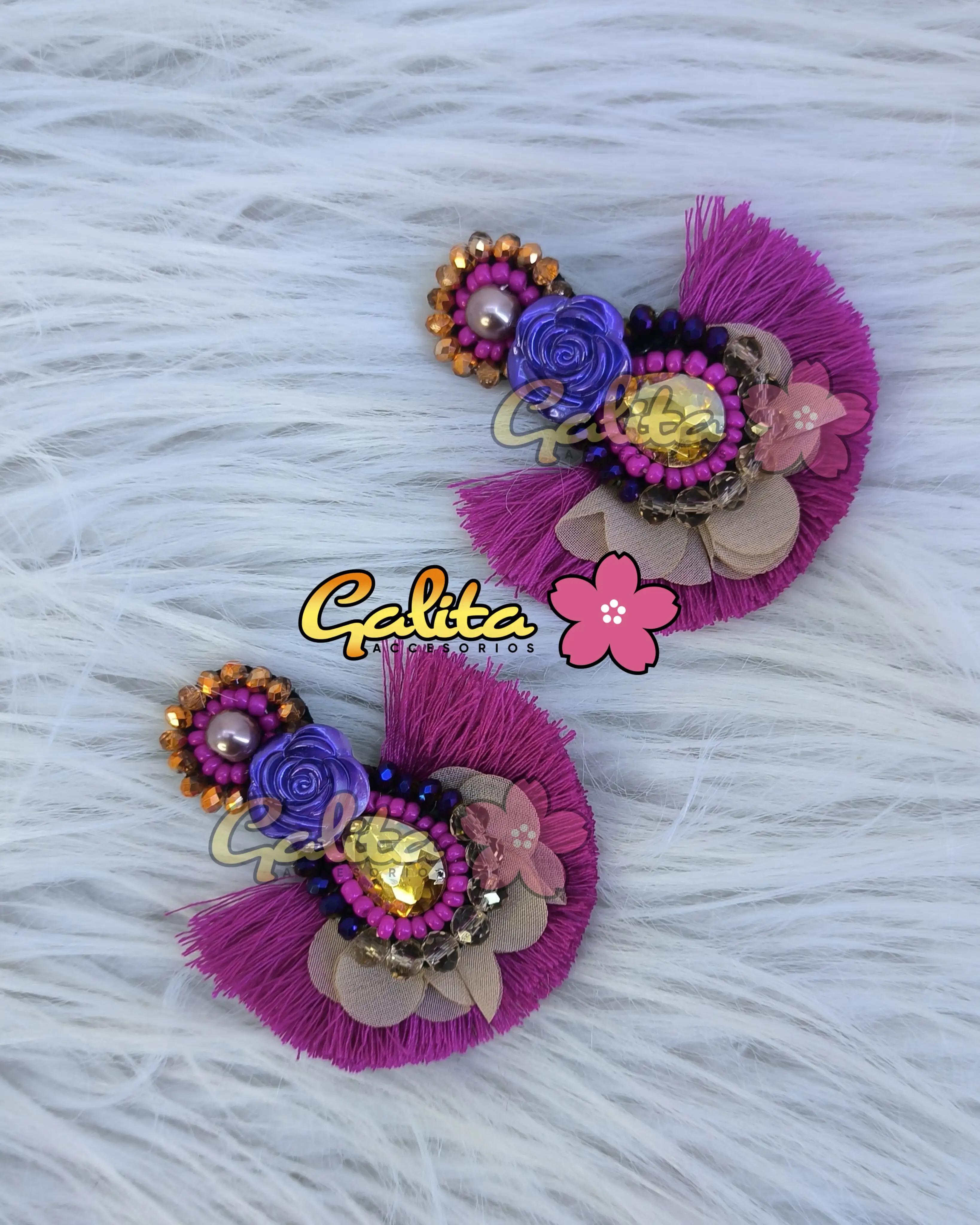 Fucsia morado dorado