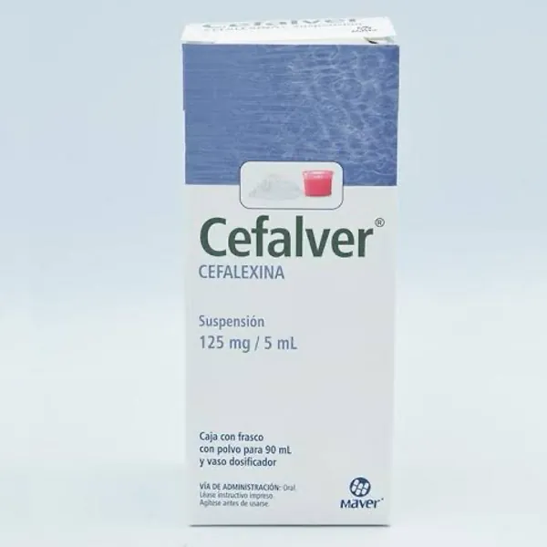Cefalver susp / cefalexina 125 mg/5ml