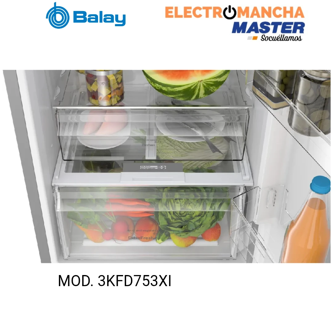 FRIGO COMBI BALAY 3KFD753XI INOX 2,03*60 NF CLASE D 6