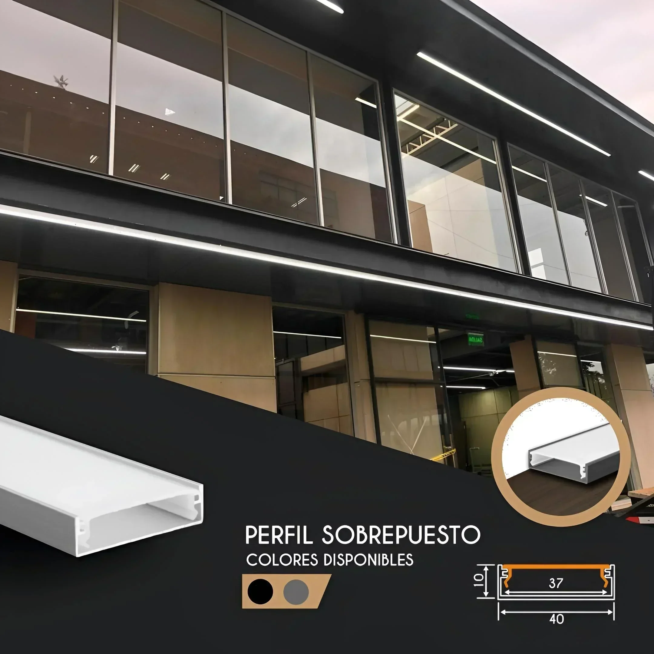PERFIL ALUMINIO KEPLER 3MTS 
