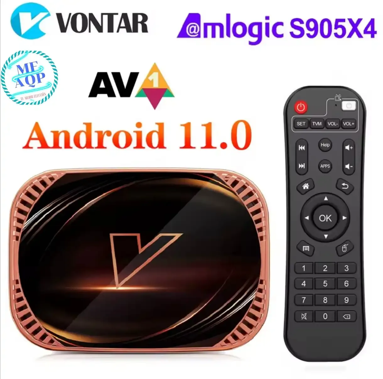 TV BOX VONTAR X4 - 4GB + 128GB- ANDROID 11