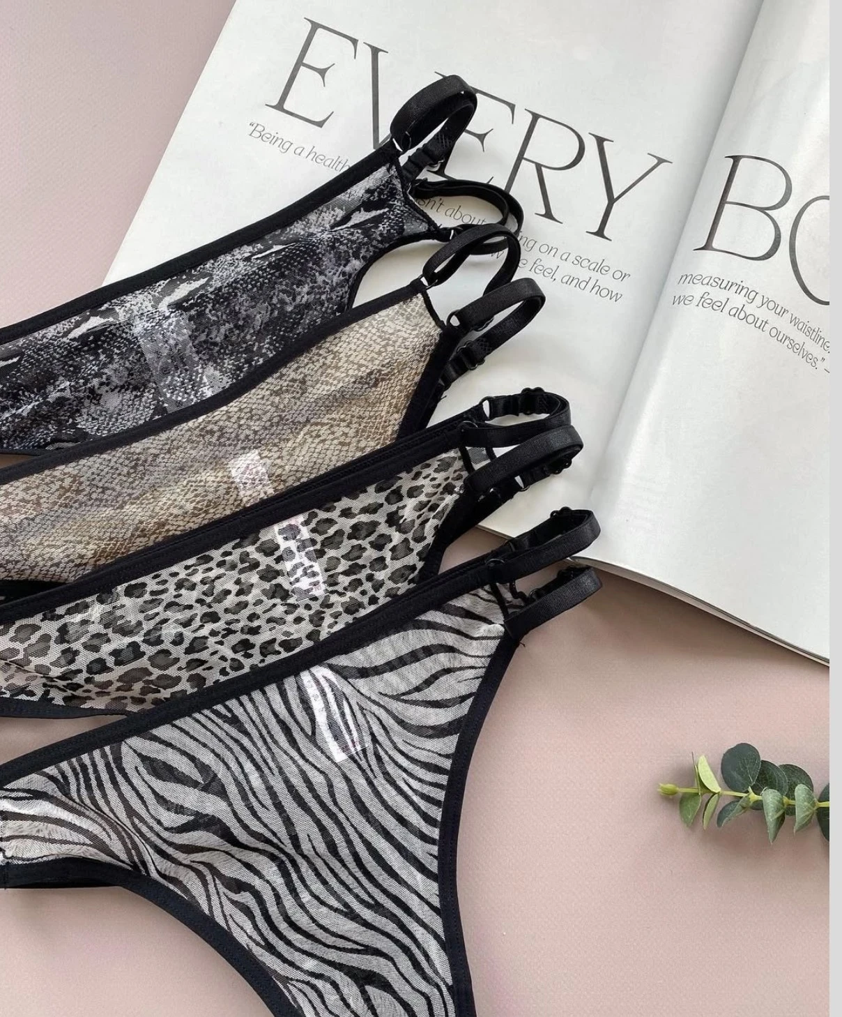 3 Tangas Animal Print (talla L)  2