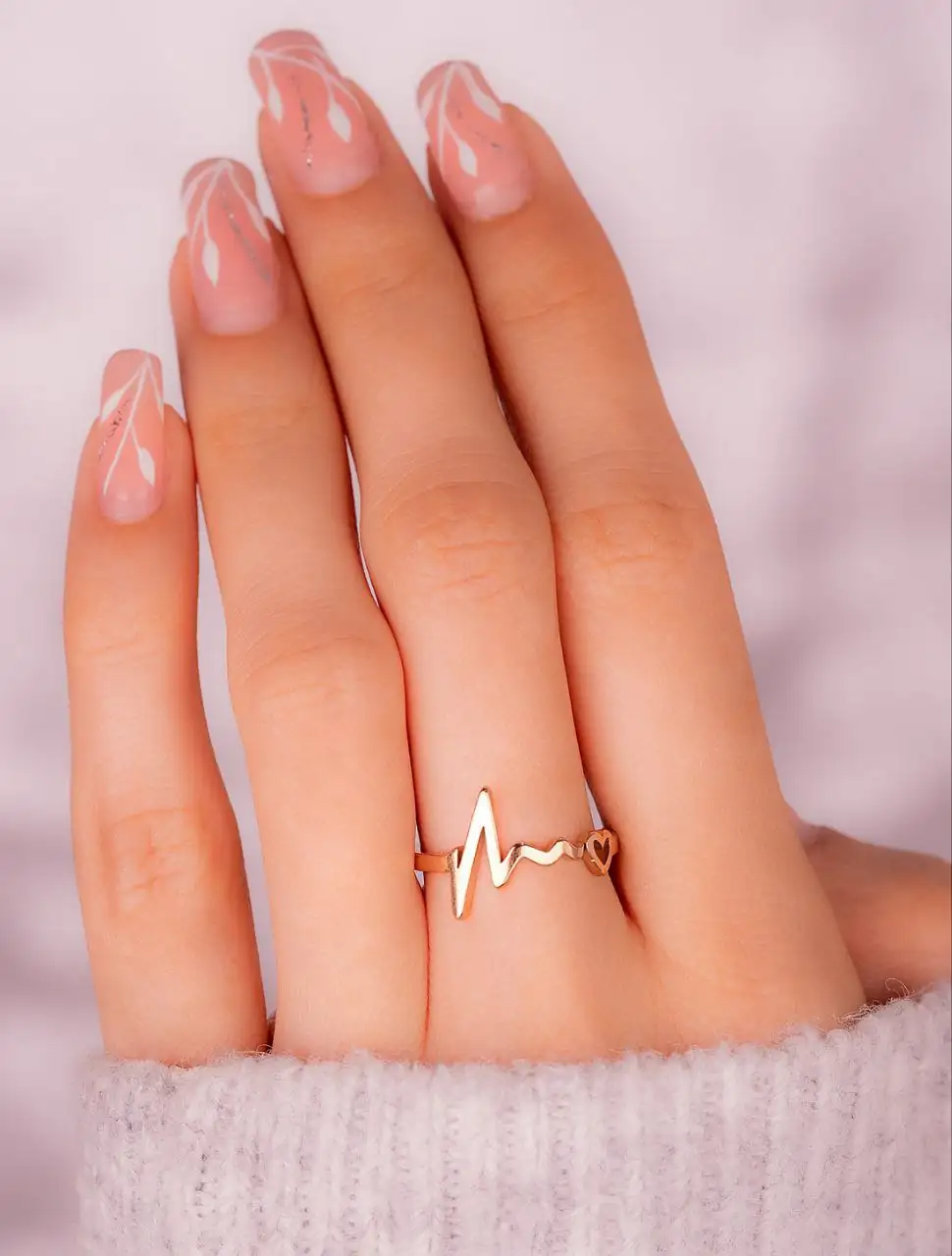 Anillo Electro Corazon Oro Rosa REF: A1243