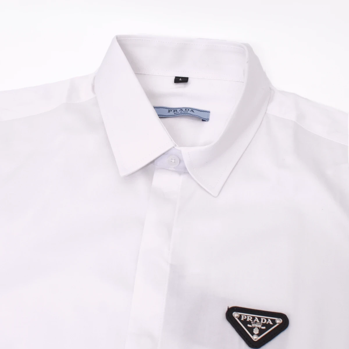Camisa Manga Larga Prada Blanca 4