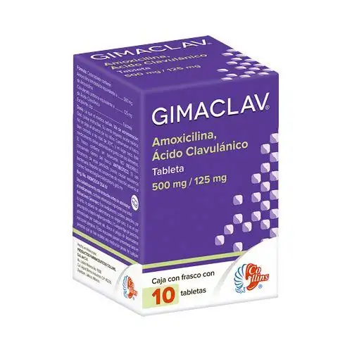 Gimaclav 500 mg (Amoxicilina/Ácido clavulánico) 