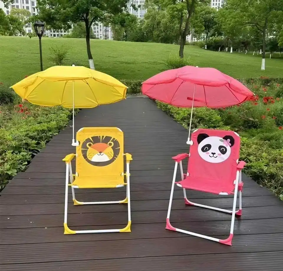 Silla para playa infantil con sombrilla 4