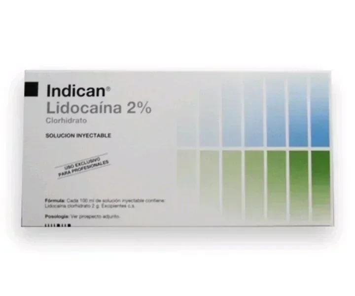 LIDOCAÍNA 2%  SIN EPINEFRINA X1 UN - INDICAN