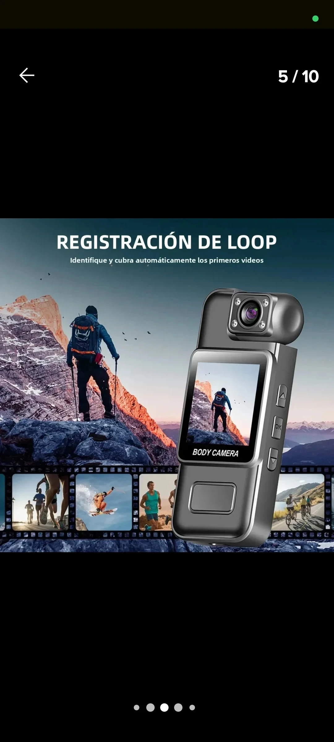Mini cámara corporal 4k HD WIFI 6