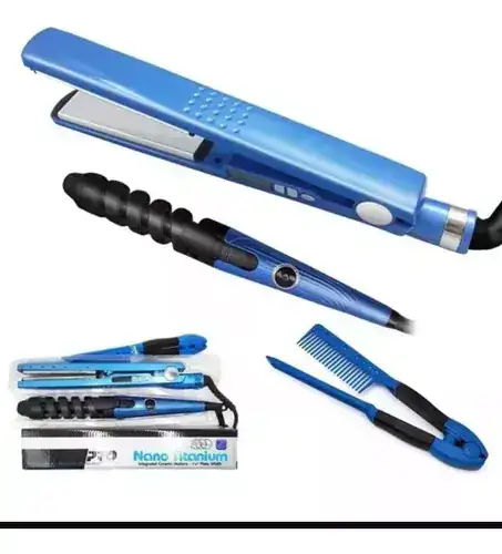 Combo 3 en 1 Plancha Baby Liss + Rizador + Peine