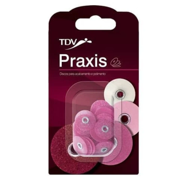 KIT  DISCOS P/PULIR PRAXIS X 30 SURTIDOS - TDV