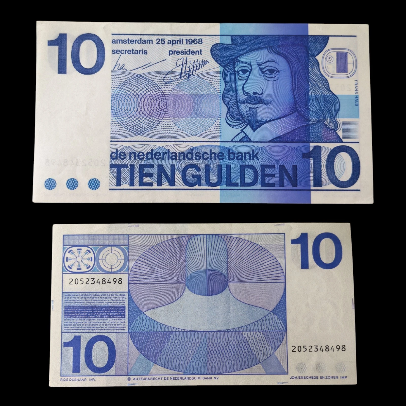 ° Países Bajos 10 Gulden Aunc