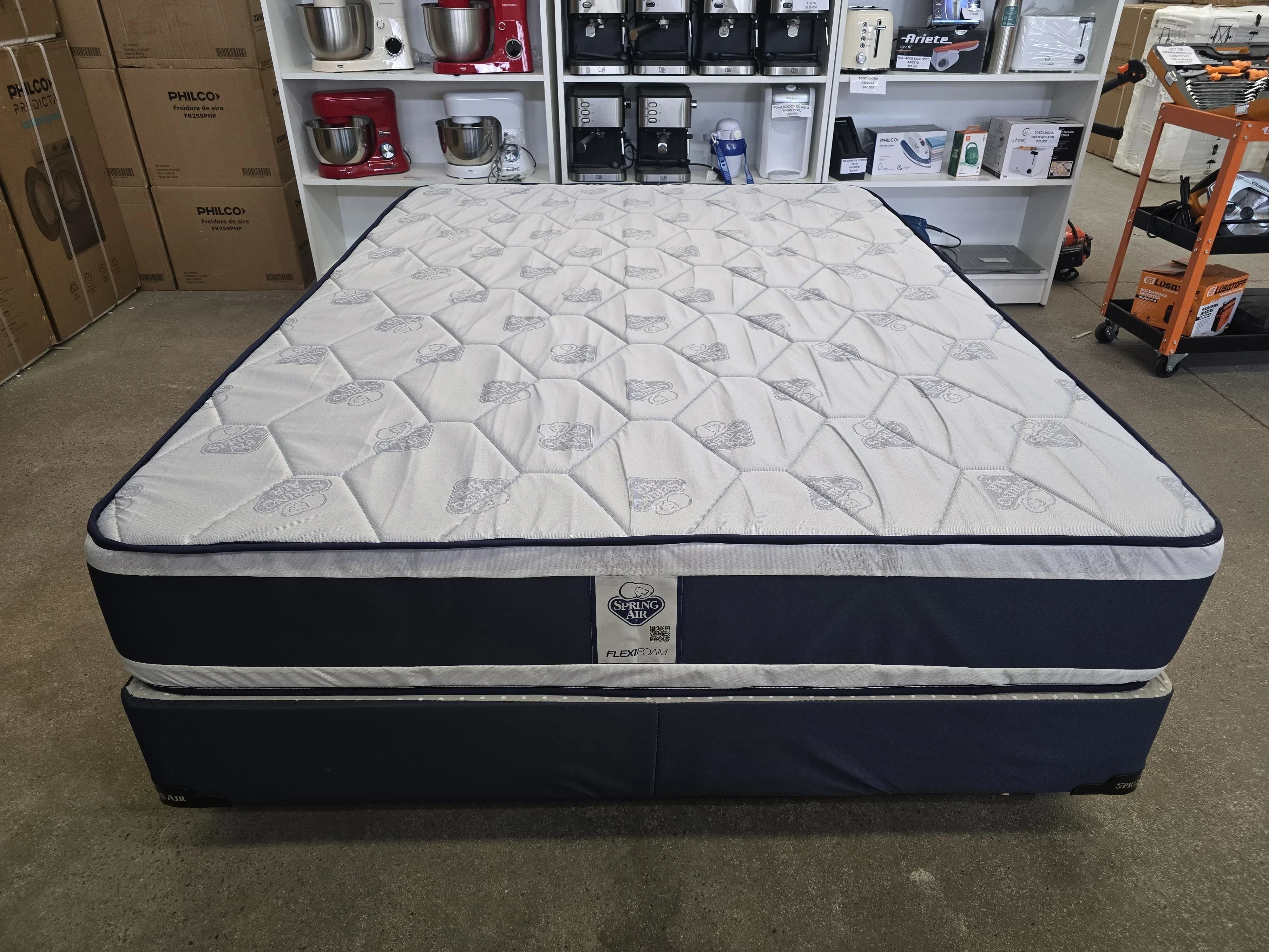  *🛌🏼 SOMMIER SPRING AIR TURNER ESPUMA DOBLE PILLOW 190 X 140 X 24CM*