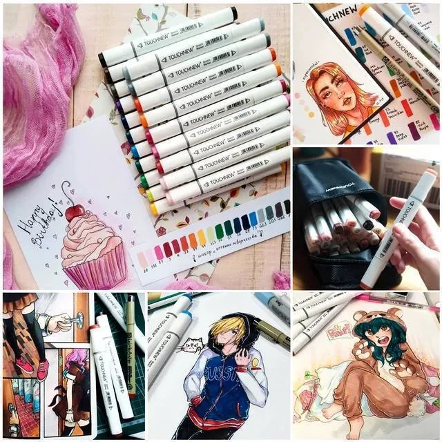 🎨MARCADORES CAJA DE PLASTICO 80 PIEZAS🎨 3