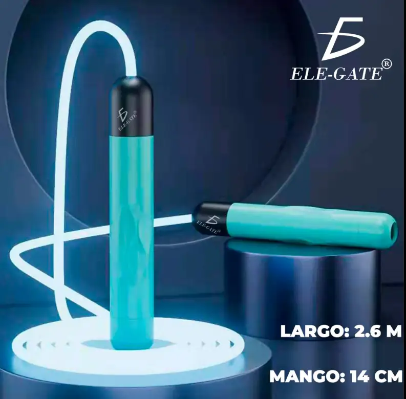 Cuerda Para Saltar Brillante Fácil De Ajustar Luz LED  2