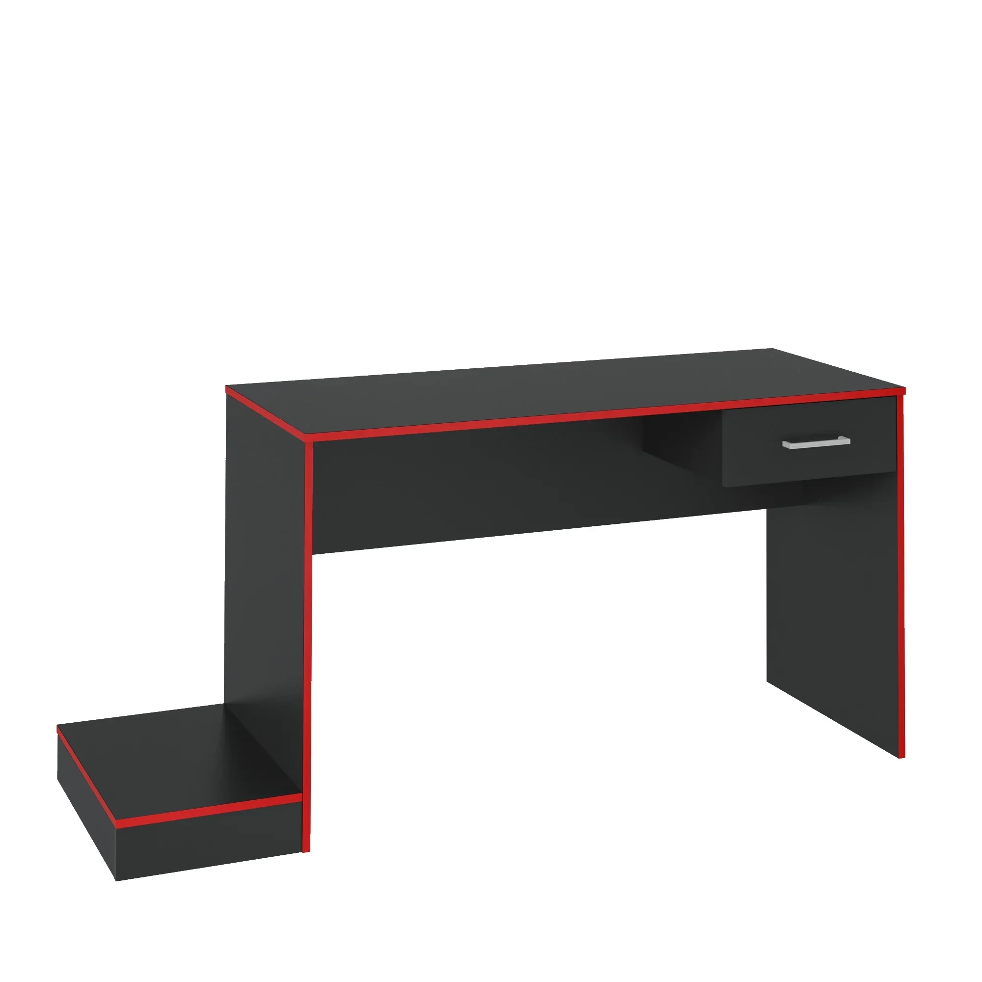 Escritorio Gamer Red Flag Negro con Rojo 5