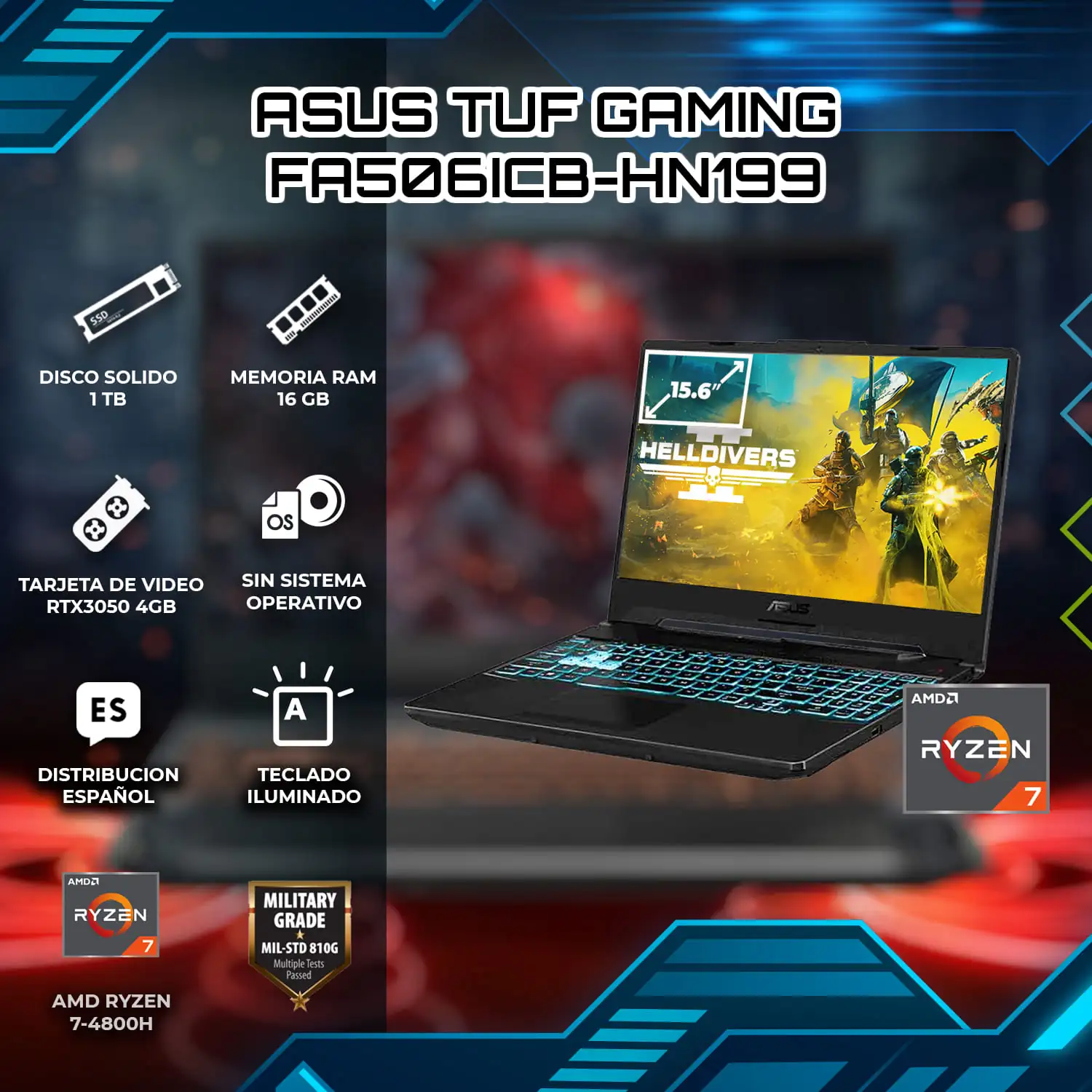 ASUS TUF GAMING AMD Ryzen 7 