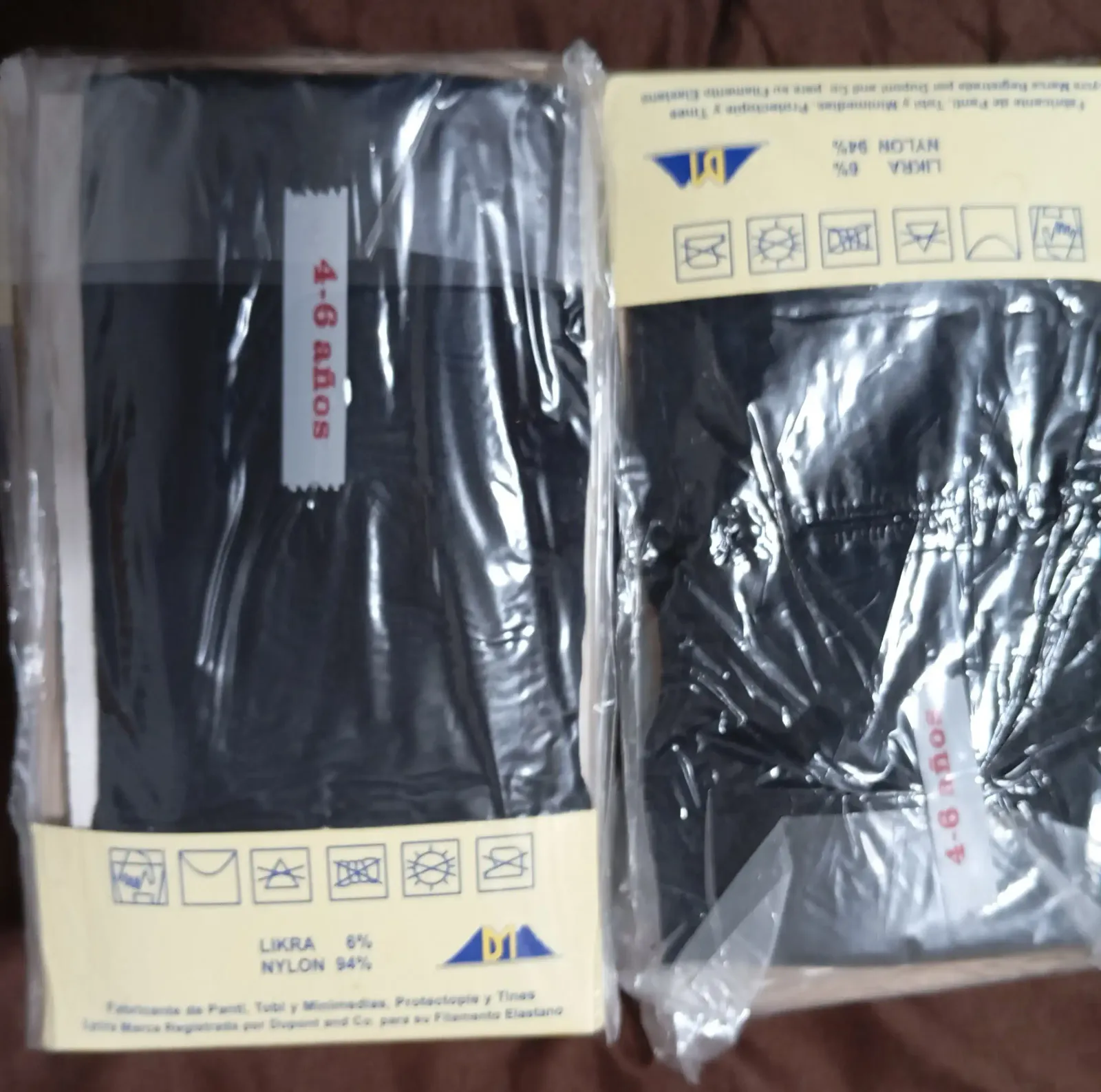 Malla lisa de nylon delgadas DIMSA 4-6 años negro