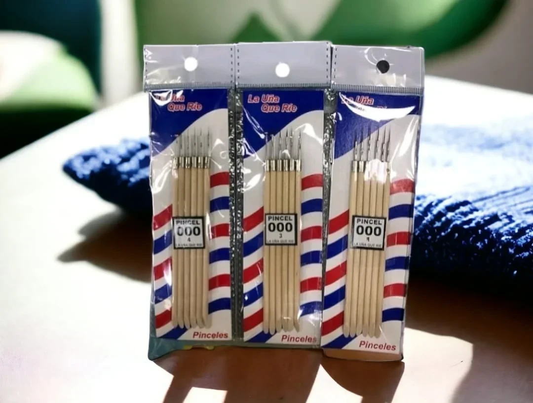 kit pincel 000 para uñas