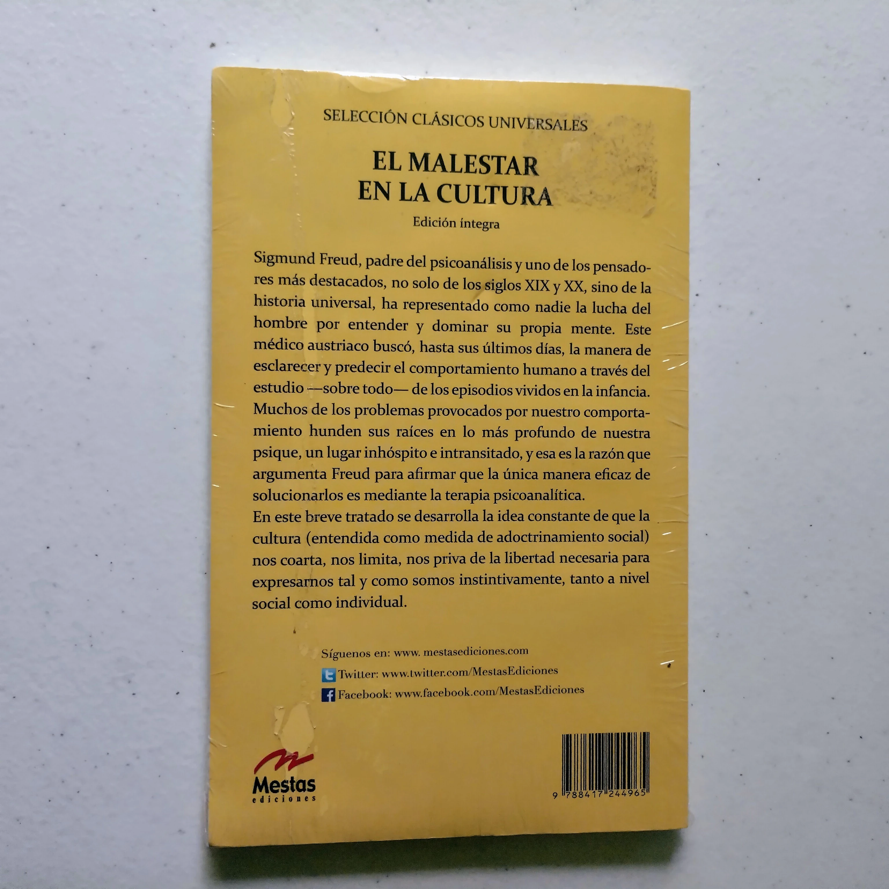 El malestar en la cultura, Sigmund Freud, nuevo 2