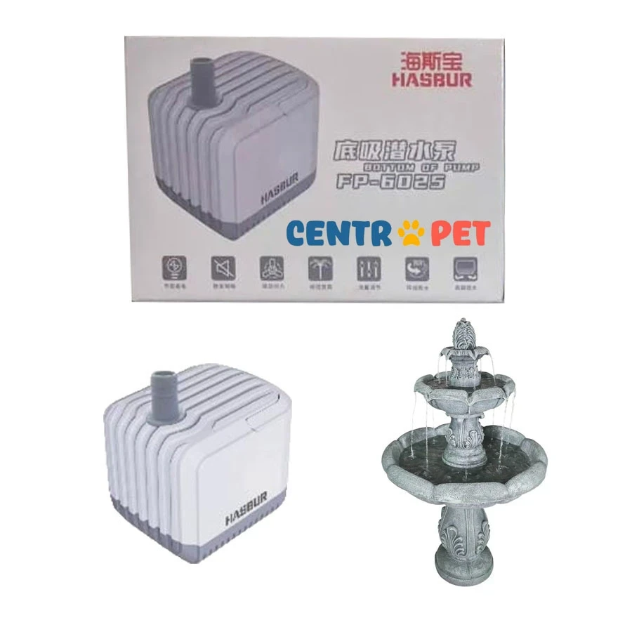 Bomba de Agua 1.2mt Hasbur Fp-6025 20w 1500l/h
