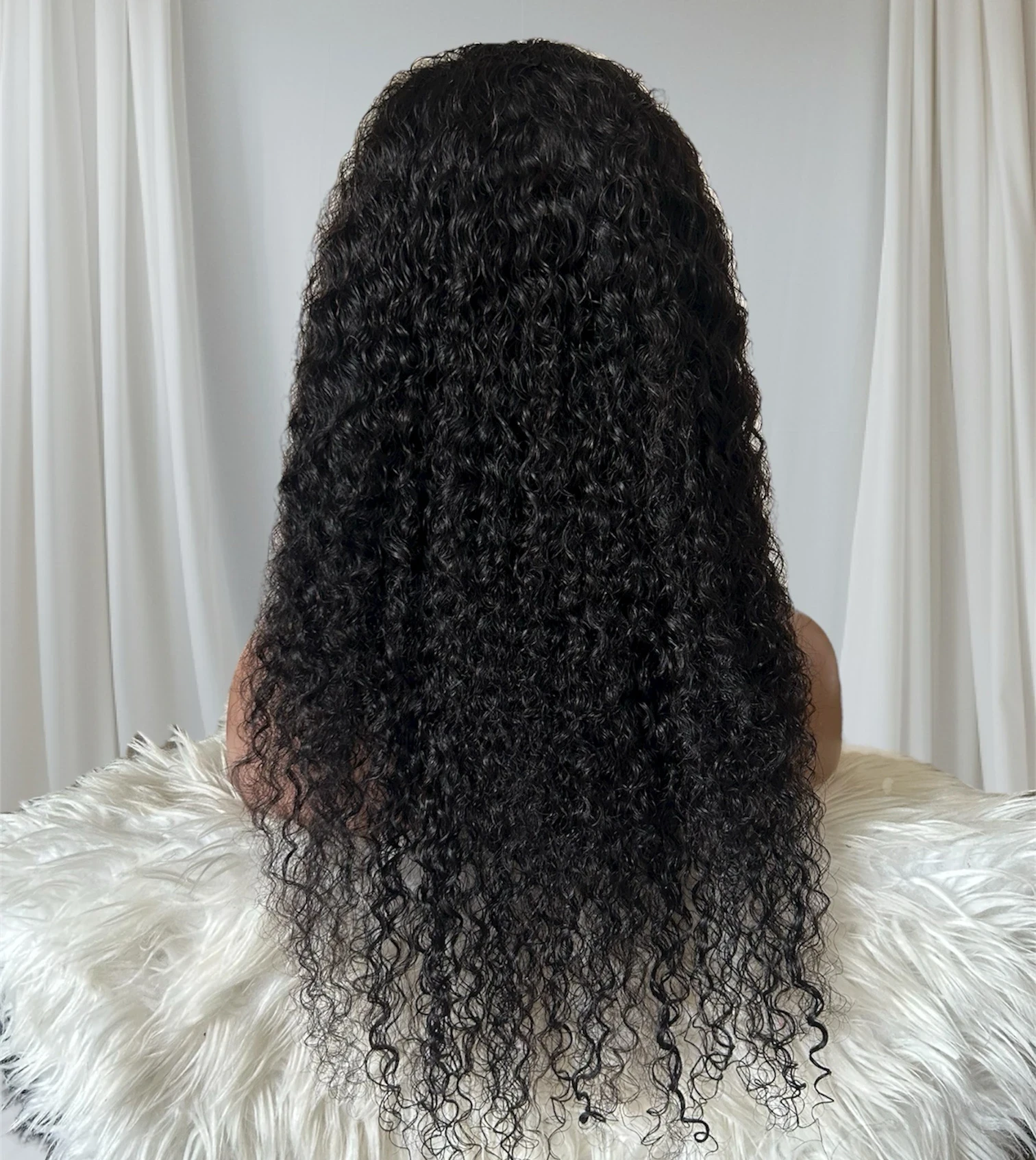 Peluca cabello humano kinky de 26 pulgadas, frontal lace 13x4, densidad media  4