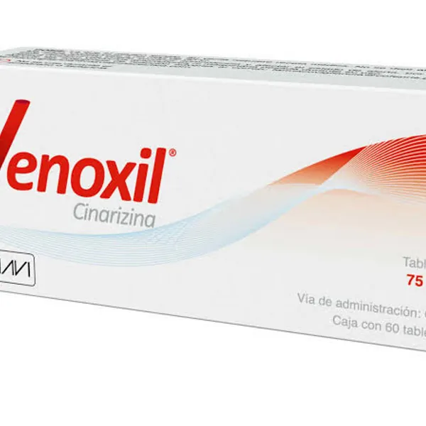 Venoxil cinarizina /75mg caja con 60 tab