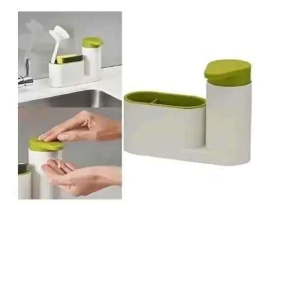 Dispensador De Jabón Con Porta Esponja  2