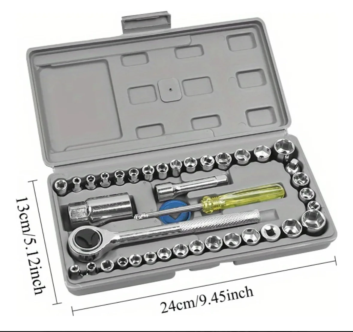Kit de herramientas. Set de dados y matraca portatil  4