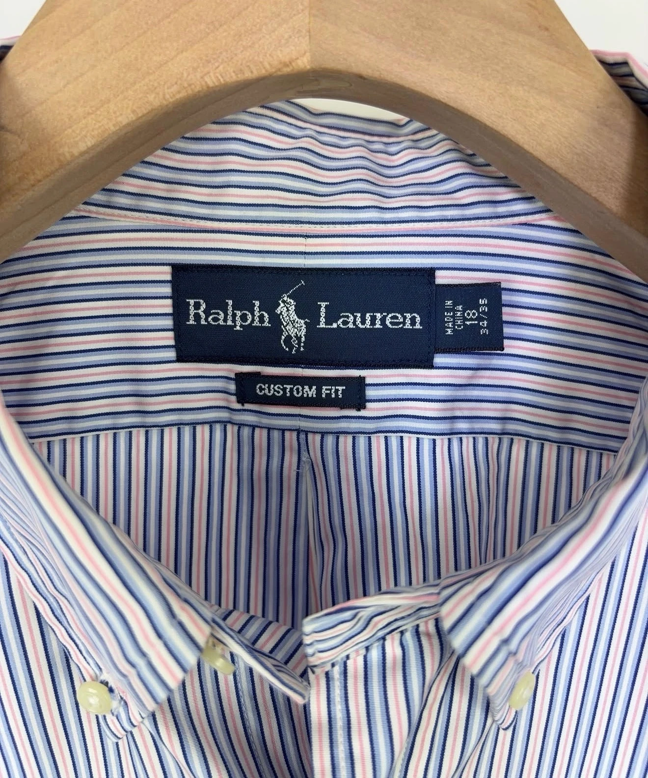 Camisa Button-Down Polo Ralph Lauren Rayas Multicolor (Azul, Rosa y Blanco) | Custom Fit  2
