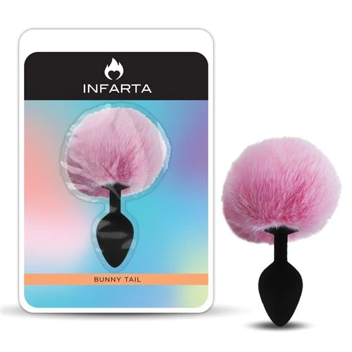 Anal Plug Bunny Silicone Medium Pink