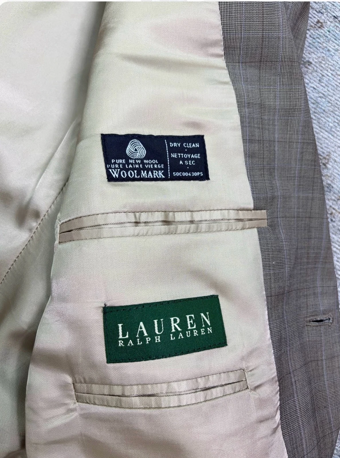 Blazer Lauren Ralph Lauren de 🔥Lana Pura Virgen 🙉100% Cuadros (Woolmark) hombre  2