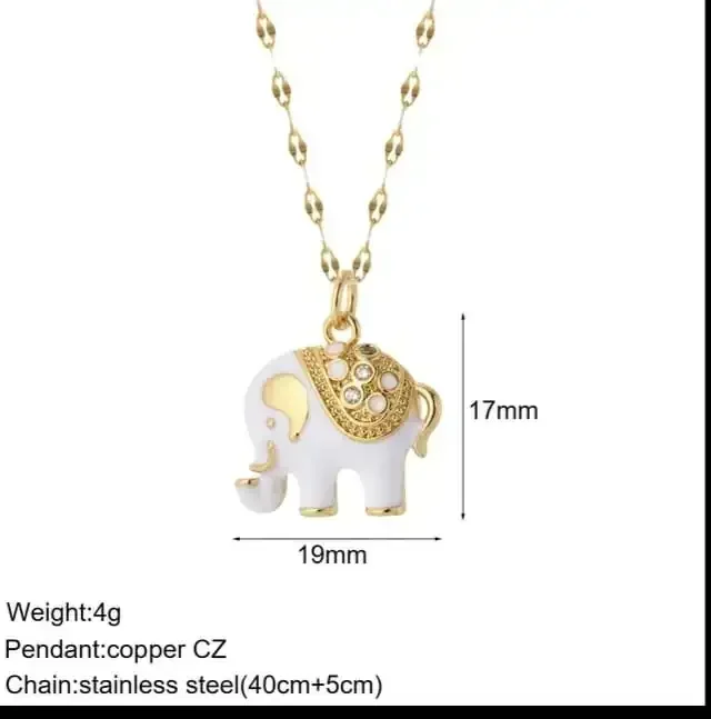 Temporalmente Agotado Cadena con dije elefante LT9761