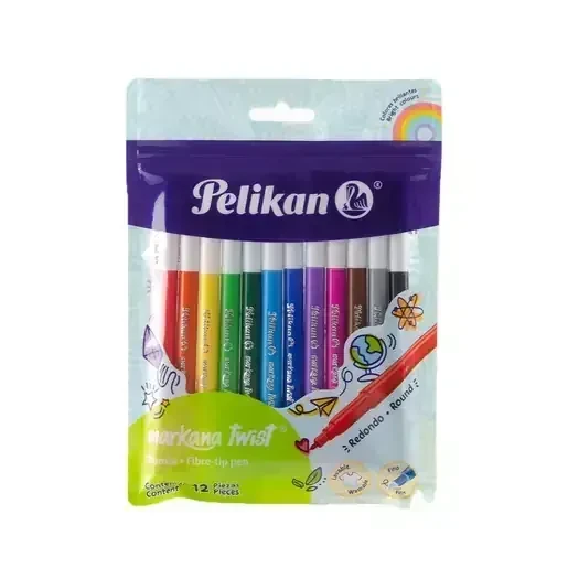 Pelikan estuche con 12 plumines de colores