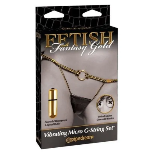 FETISH VIBRATING G-STRING SET
