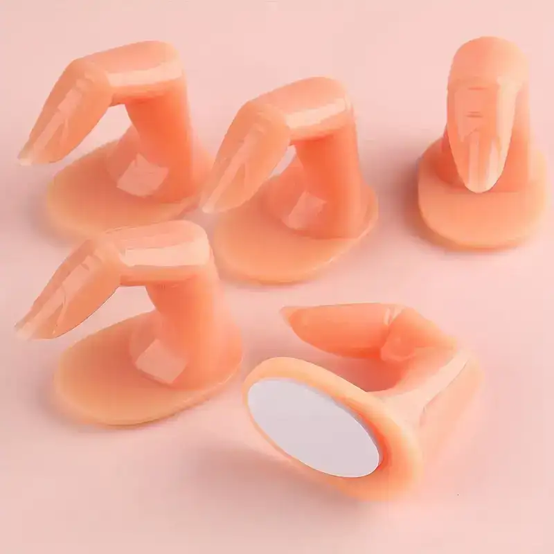 Docena Dedos de Plástico para Práctica Uñas 3