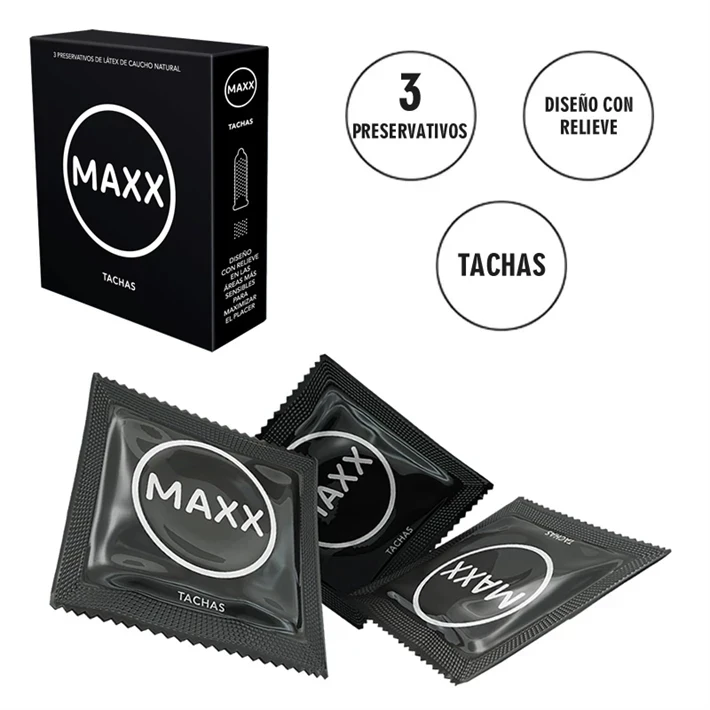 PRESERVATIVOS MAXX TACHAS x3 UN