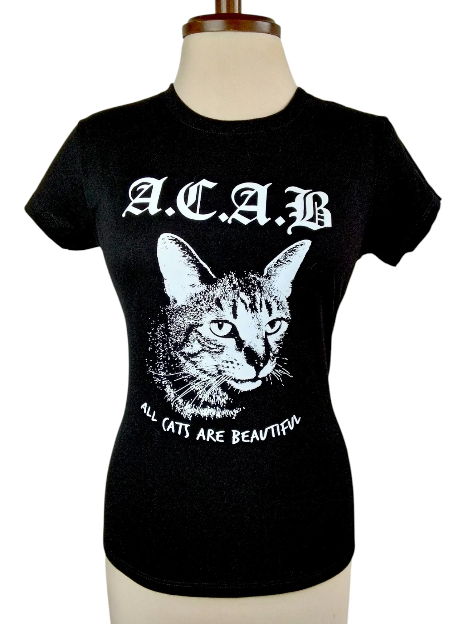 Camiseta negra estampado 
