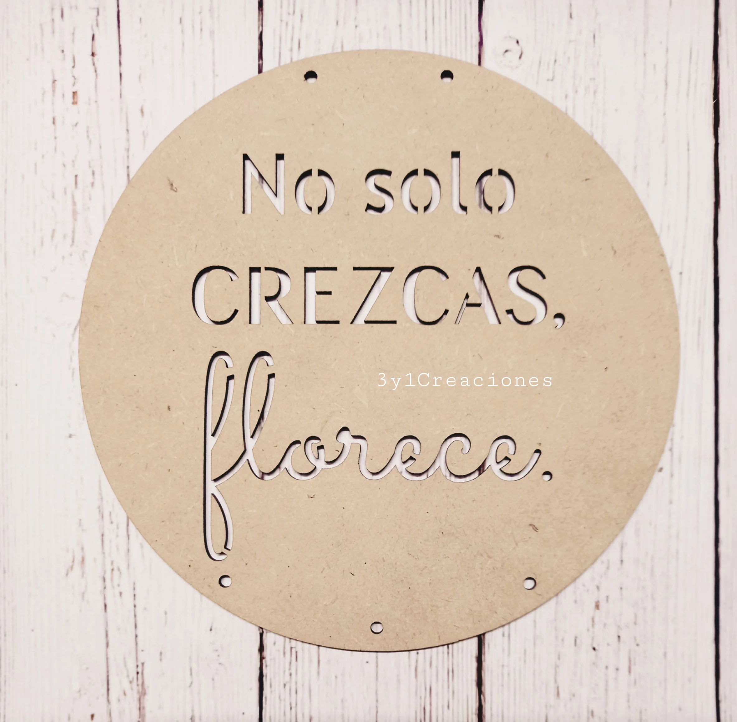 CARTEL CALADO FLORECE