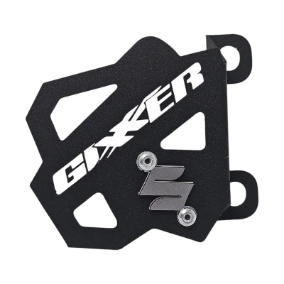Gixxer 150 / Gixxer 250 / P. de mordaza caliper acero negro logo 3d cromado ML