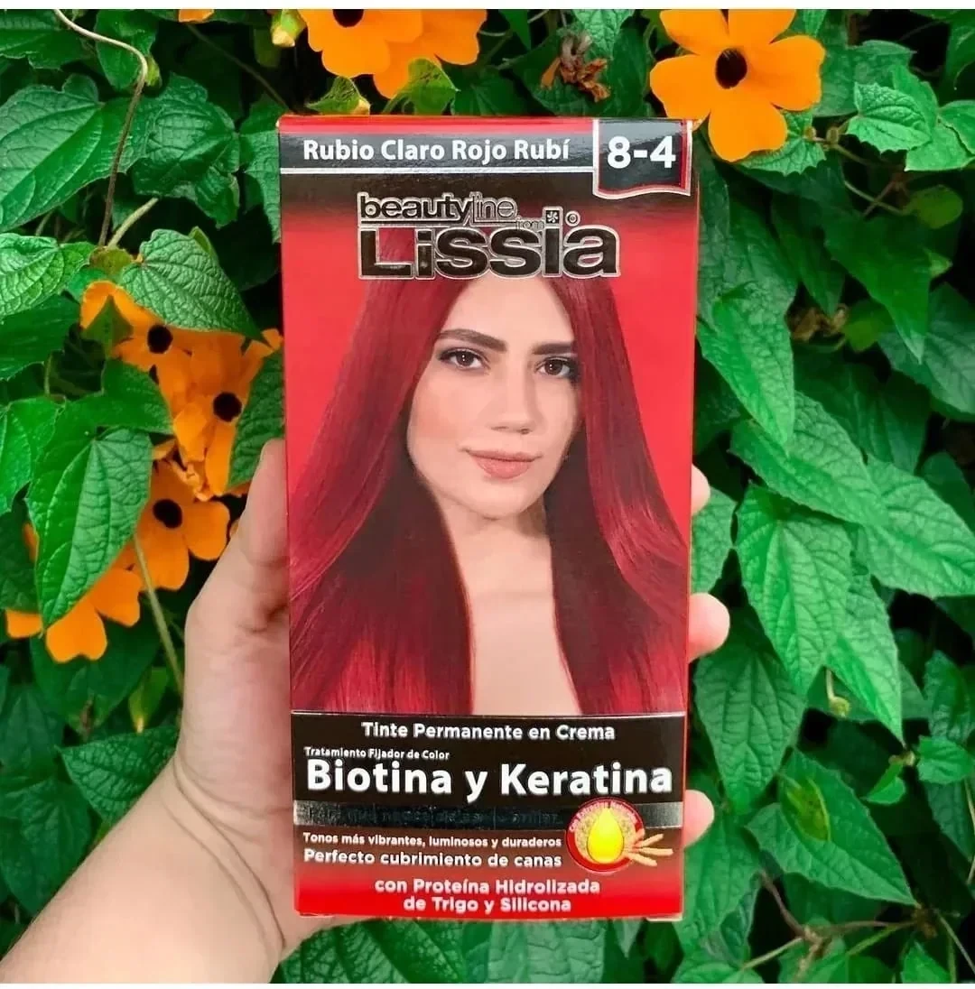 lissia tinte 8.4 rubio claro rojo rubi