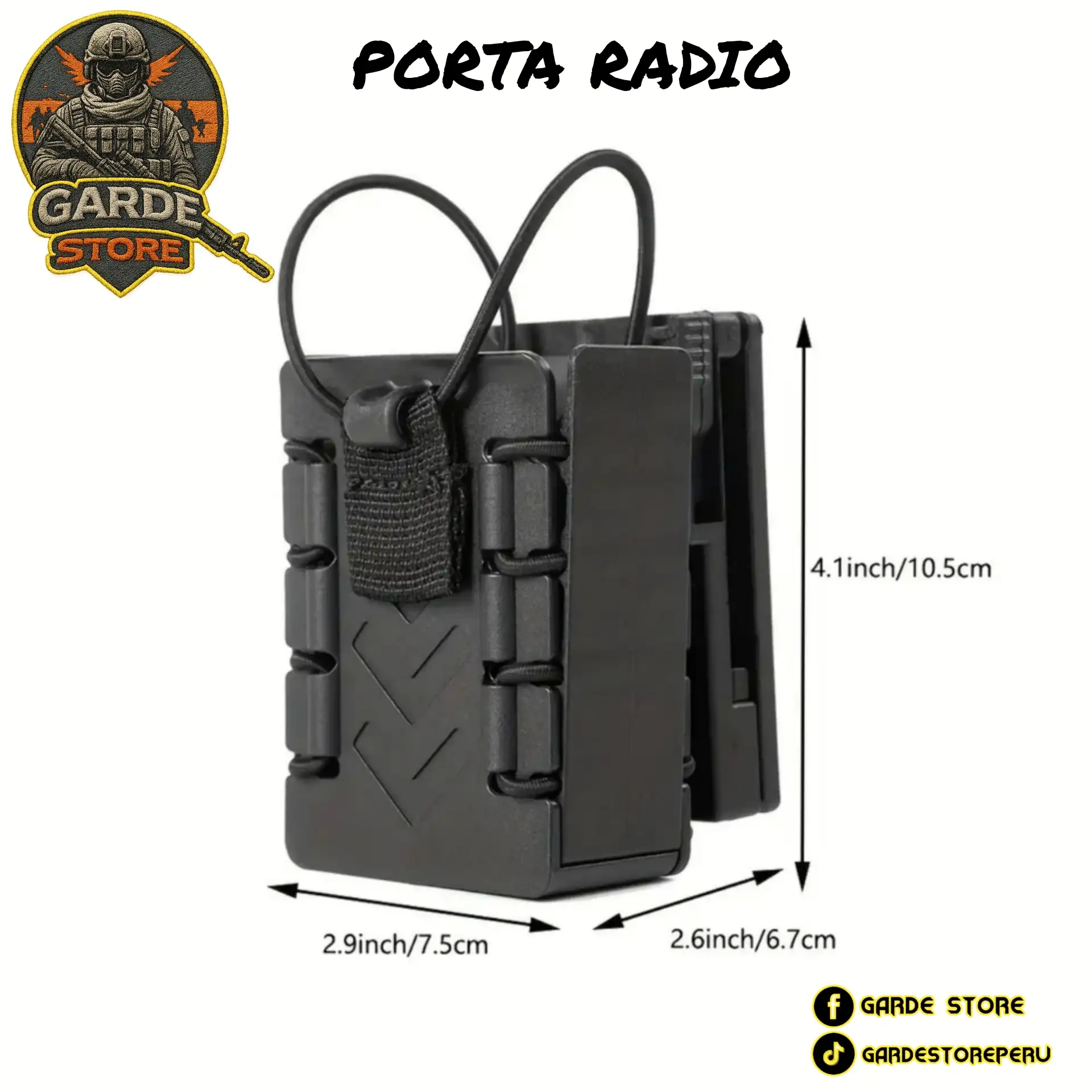 Porta radio de polimero 