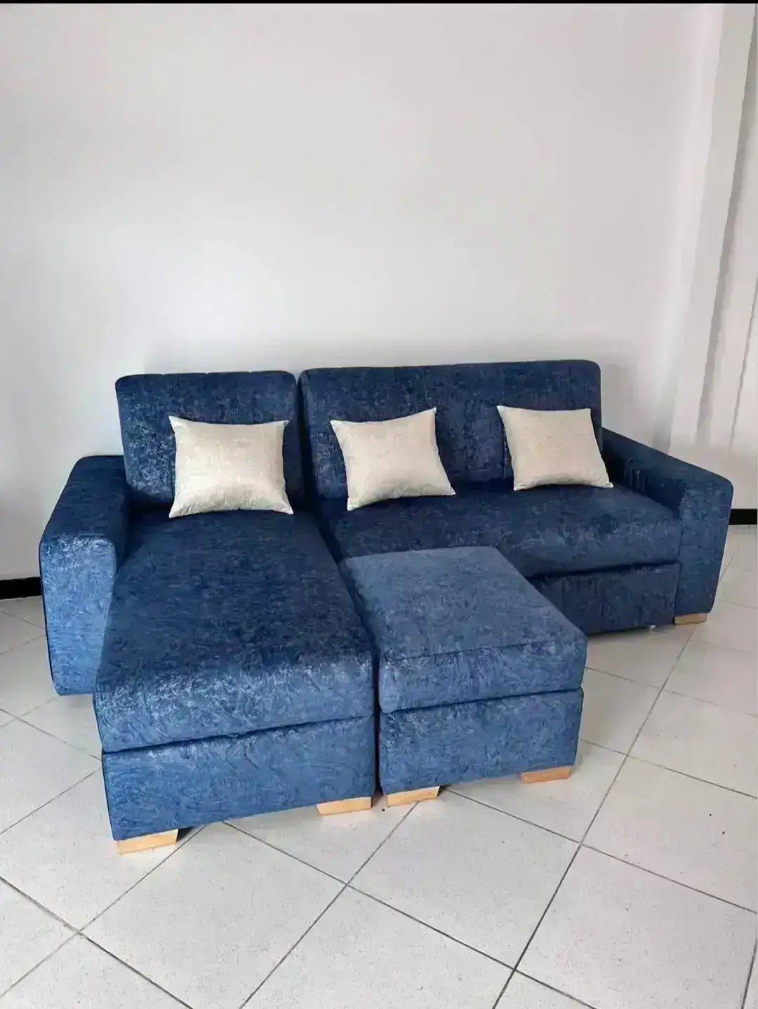 Sofá-cama en L multifuncional moderno
