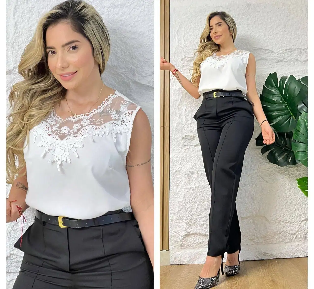 Divina blusa 👚 con detalles de encaje 🧵 3