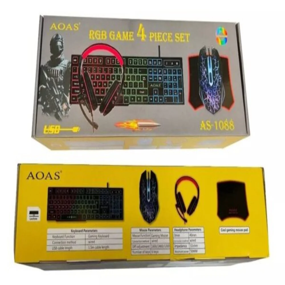 Combo Teclado, Pad, Mouse Audífonos Gamer  4
